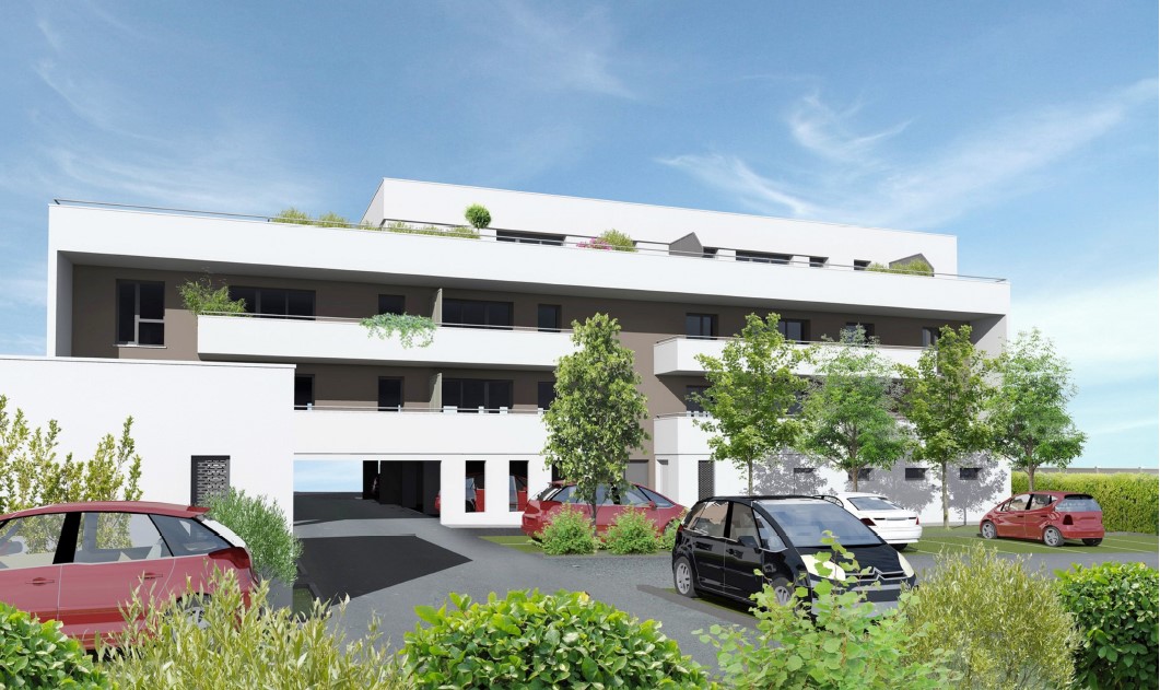 Programme immobilier neuf Villenave-d'Ornon coeur quartier commerçant Chambéry