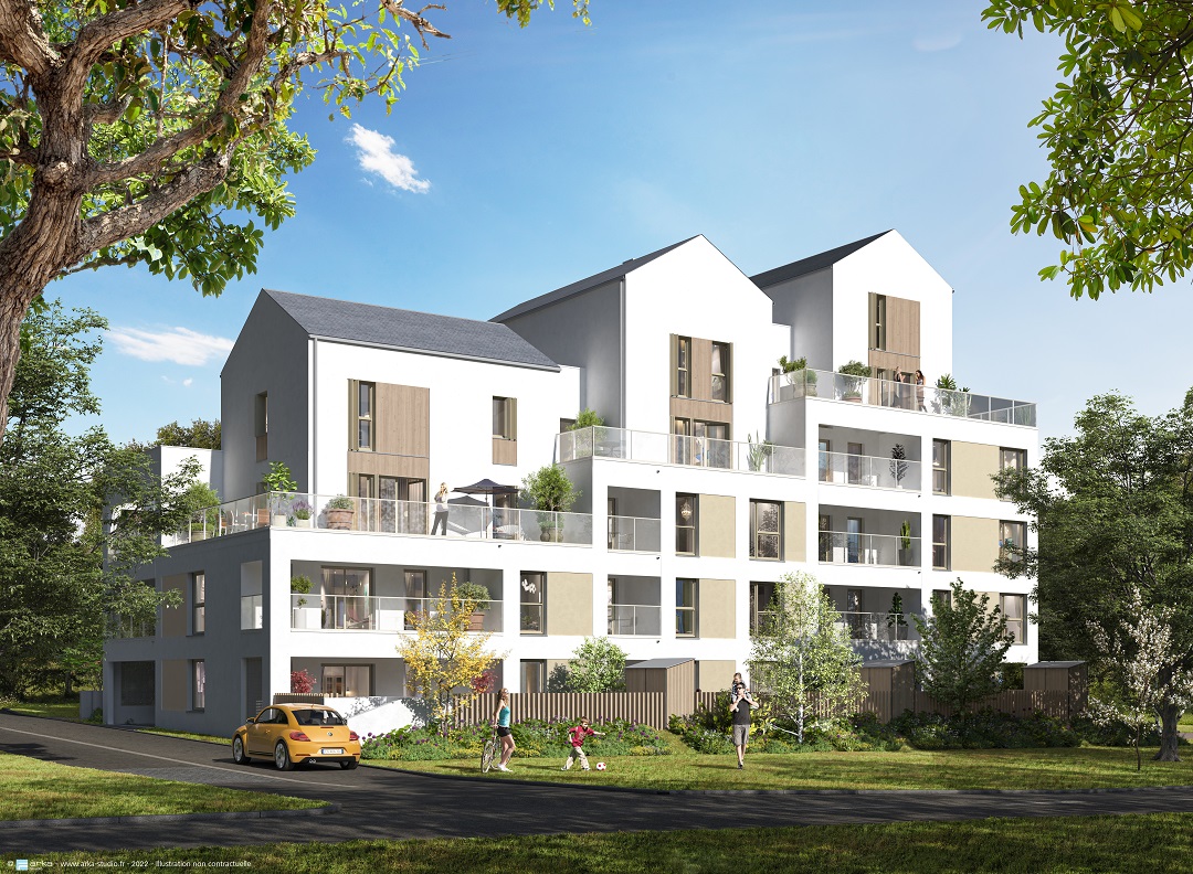 Programme immobilier neuf Cesson-Cévigné en lisière du parc de Boudebois