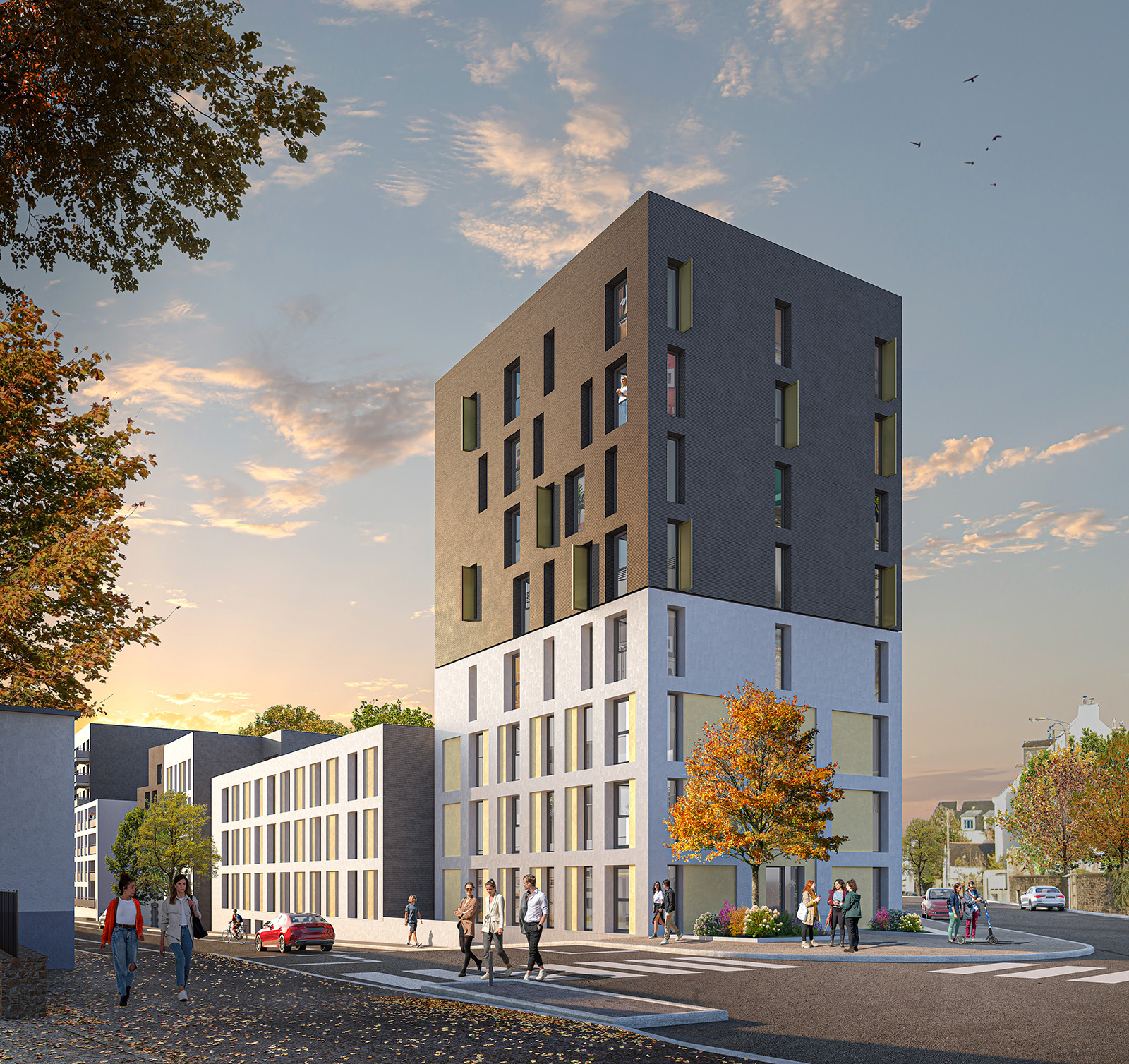 Programme immobilier neuf Lorient résidence urbaine à 3 min à pied de la gare