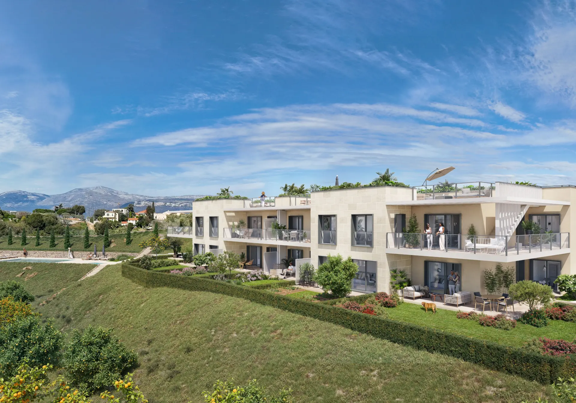 Programme immobilier neuf Nice sur les hauteurs à 15 min de route du centre