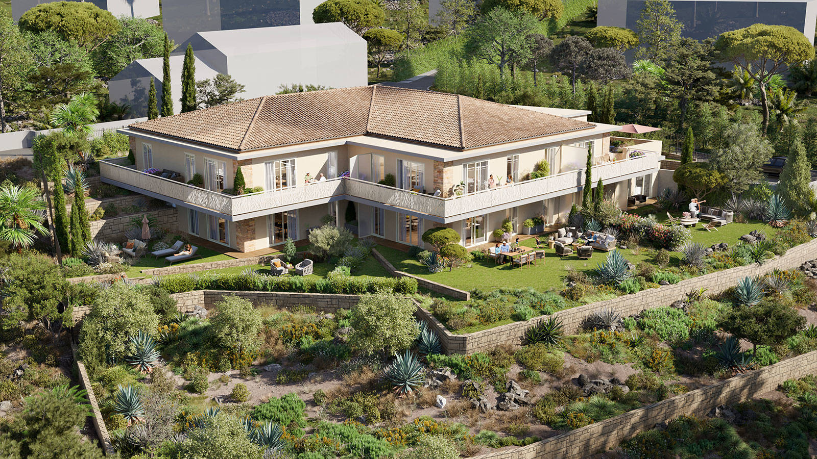 Programme immobilier neuf Cannes quartier Montfleury à 800m des plages et de la croisette