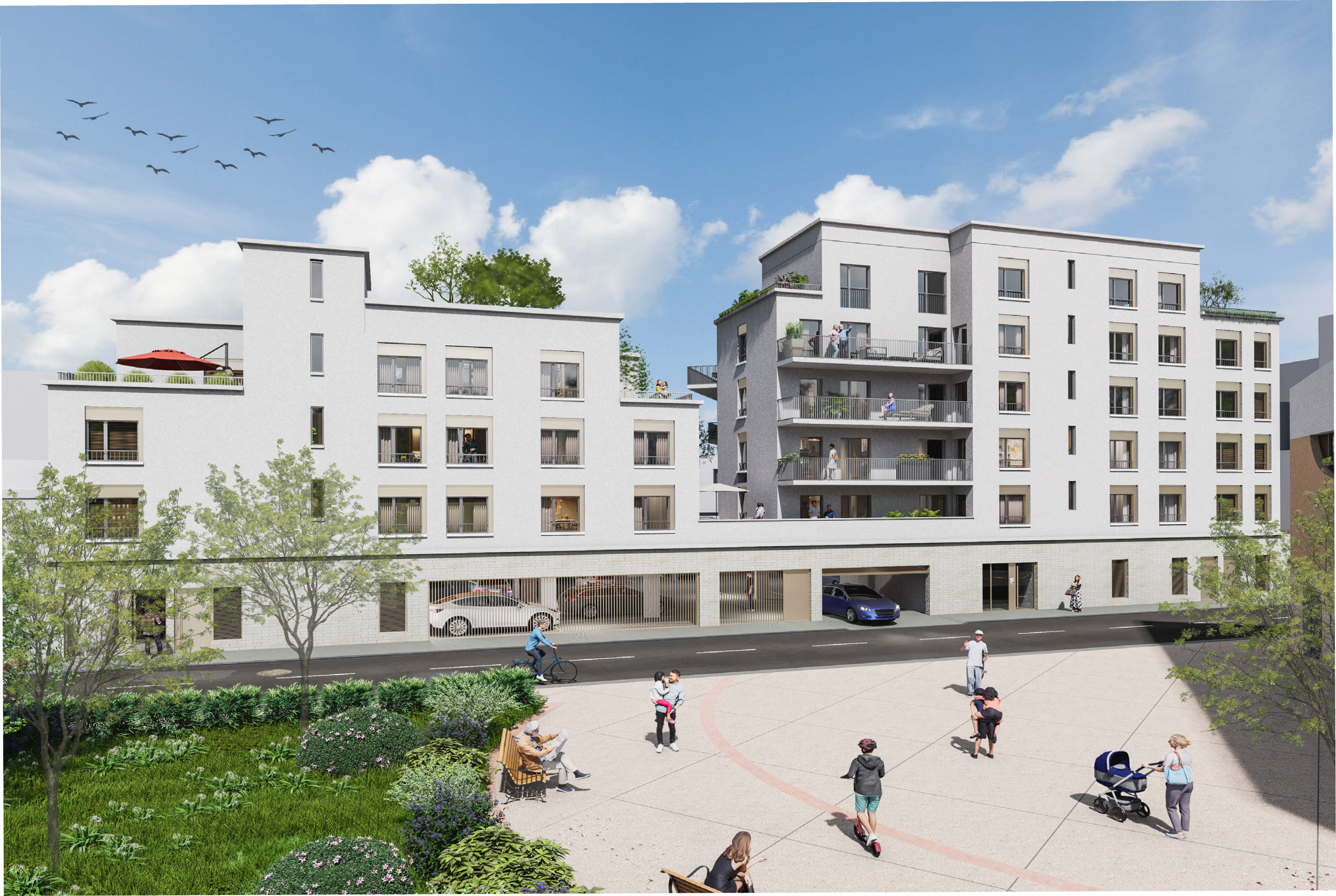 Photo Le Havre Parc Massillon et au pied de la future ligne de tram image 2/2